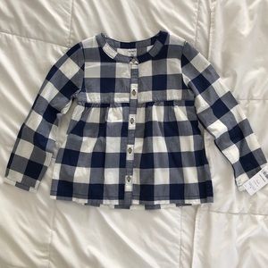 Carters girls 5T blouse With tags